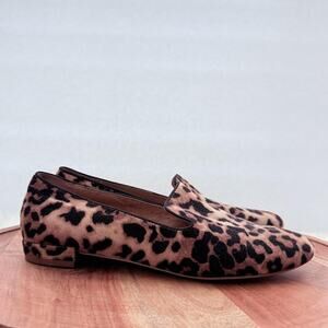 Steve Madden Shoes Womens Size 8.5M Leopard Loafers‎ Animal Print Flats Chic